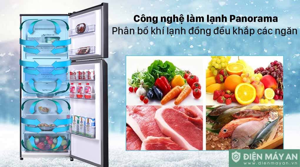 Tủ lạnh Panasonic Inverter 366 lít NR-TL381VGMV